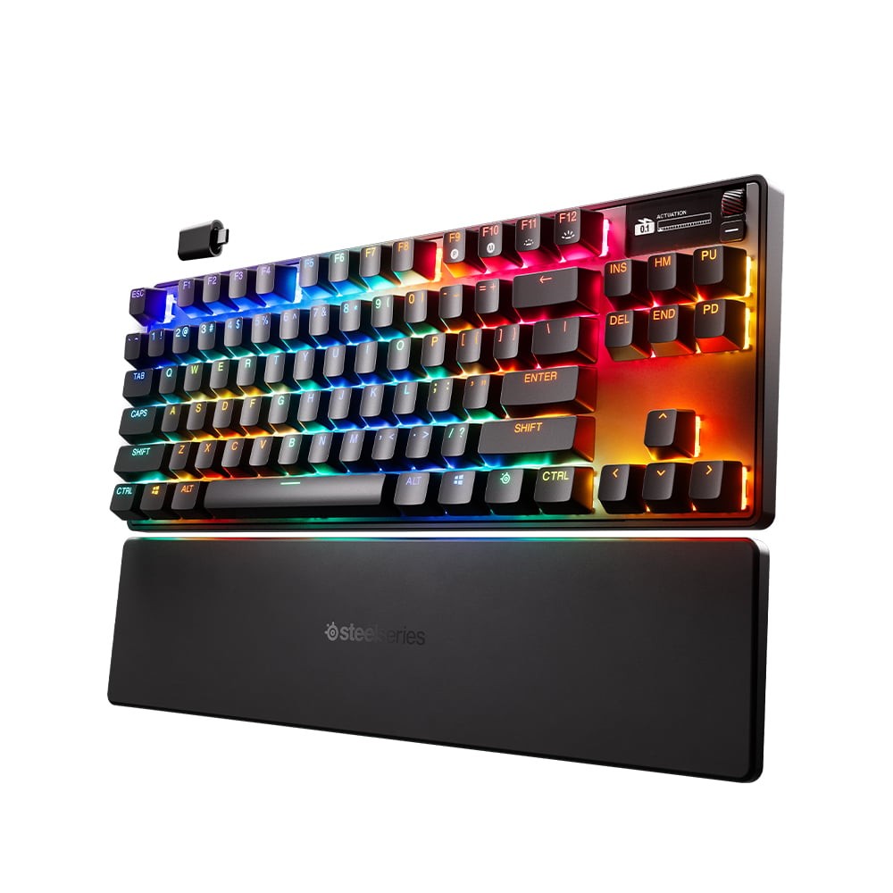 คีย์บอร์ดเกมมิ่ง SteelSeries Apex Pro TKL Omnipoint Wireless Keyboard (Gen 3) US