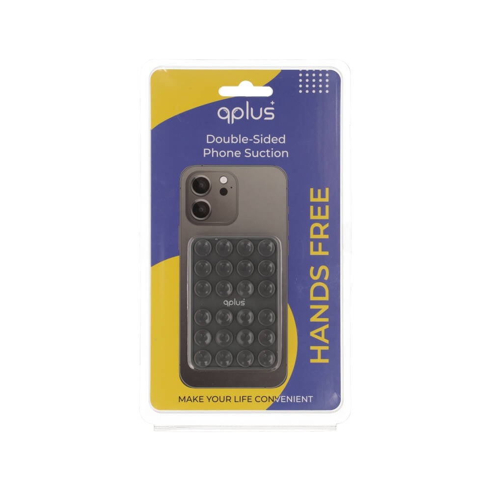 แผ่นแปะโทรศัพท์ QPLUS Silicon Suction Phone Gray