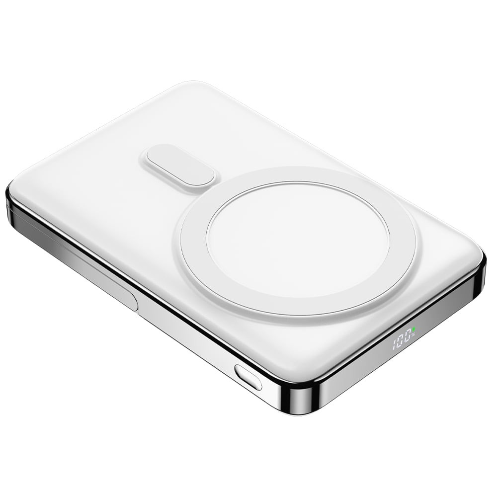 พาวเวอร์แบงค์ Pisen 10,000 mAh Magnetic Wireless TP-D080 White