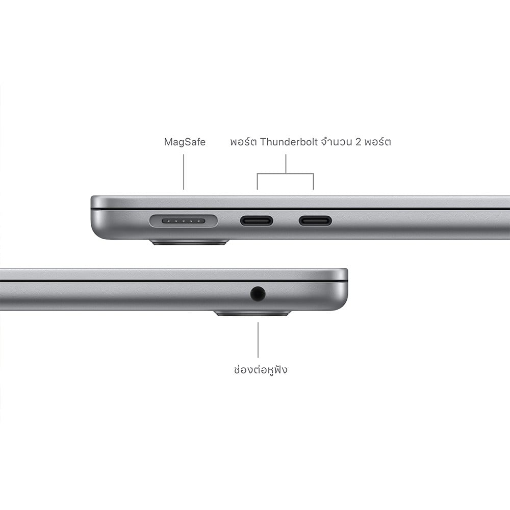 MacBook Air 13 : M3 chip 8C CPU/8C GPU/16GB/256GB - Space Gray (2024)