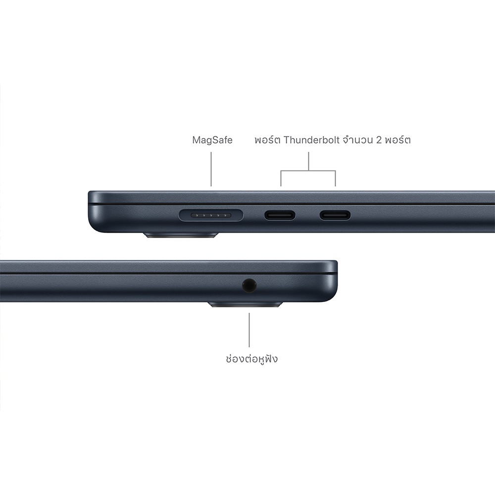 MacBook Air 15 : M3 chip 8C CPU/10C GPU/16GB/256GB - Midnight-2024 (Eng-Keyboard)