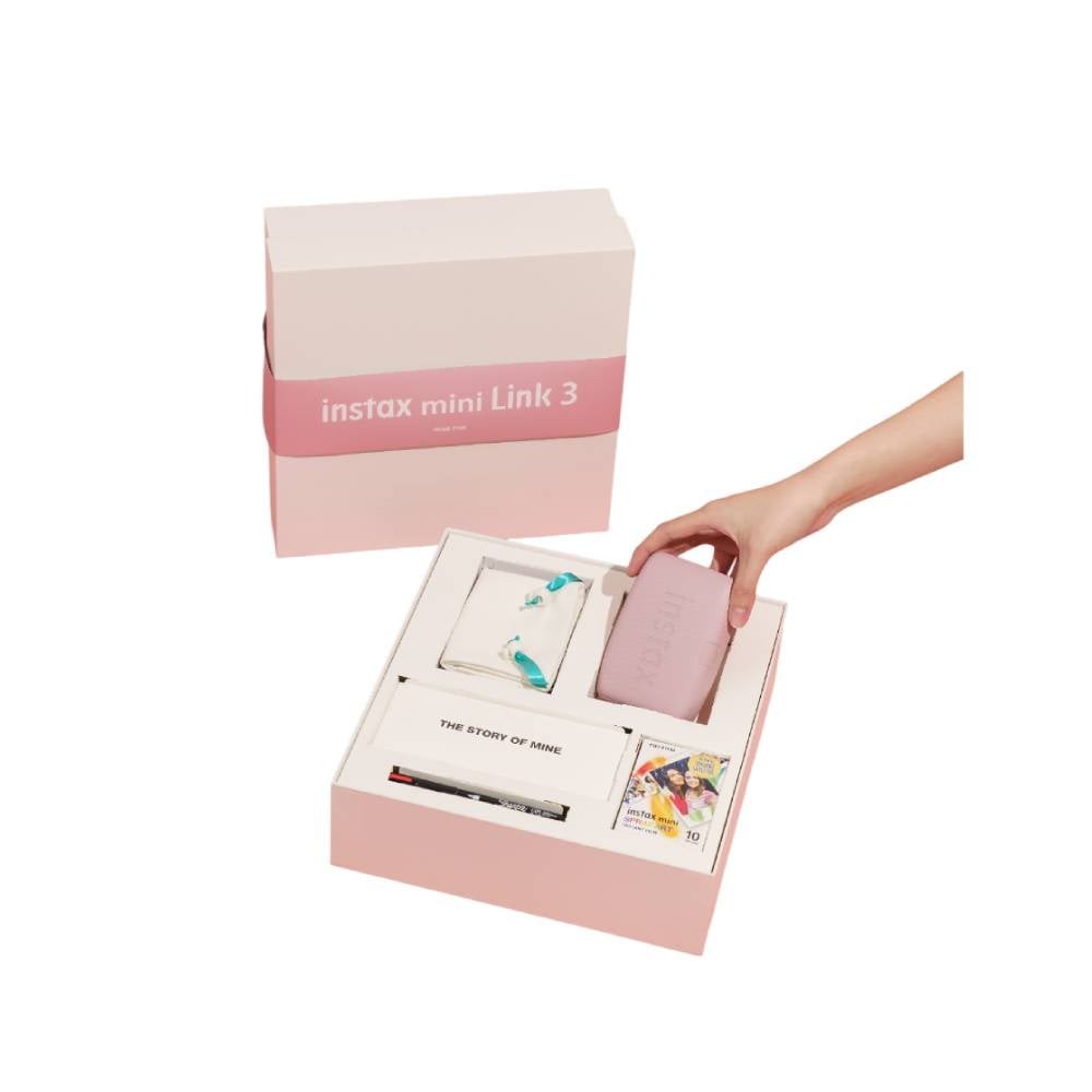 เครื่องปริ้นรูป Fujifilm Instax The Story of Mine Link 3 Set Rose Pink