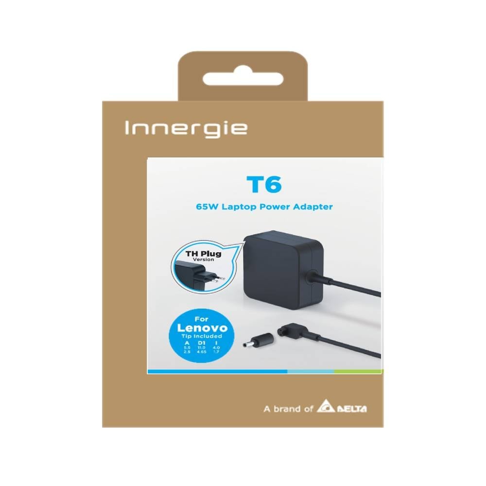 ที่ชาร์จโน๊ตบุ๊ค Innergie Notebook Adapter for Lenovo (ING-ADP-65DW-YZUC 65W) Black