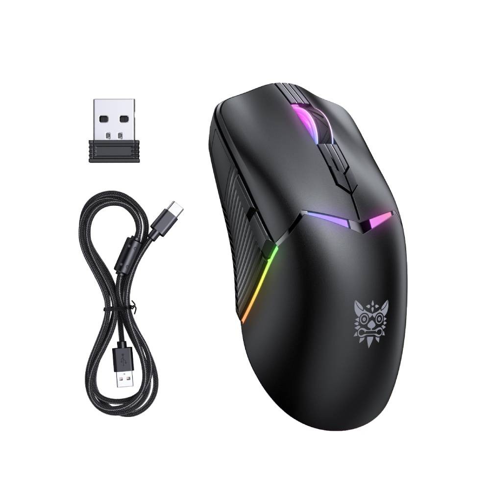 เมาส์เกมมิ่ง Onikuma Kitsu Tri-Mode Wireless Black