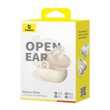 หูฟังไร้สาย Baseus  Bass 15 Clip Open-Ear TWS Stellar White