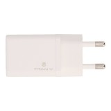 อะแดปเตอร์ TITANV Wall USB Charger 1 USB-A (QC3.0A) / 1 USB-C (PD20W) White (TI-WC01) (TISI)
