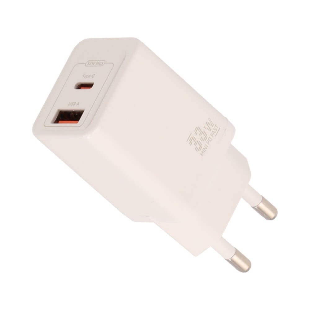 อะแดปเตอร์ TITANV Wall USB Charger 1 USB-A / 1 USB-C (PD33W) GaN White (TI-WC04) (TISI)