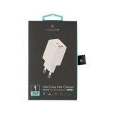 อะแดปเตอร์ TITANV Wall USB Charger 1 USB-A / 1 USB-C (PD33W) GaN White (TI-WC04) (TISI)