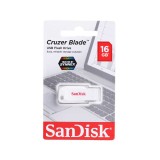 แฟลชไดร์ฟ SanDisk USB DriveCruzer Blade 16GB White