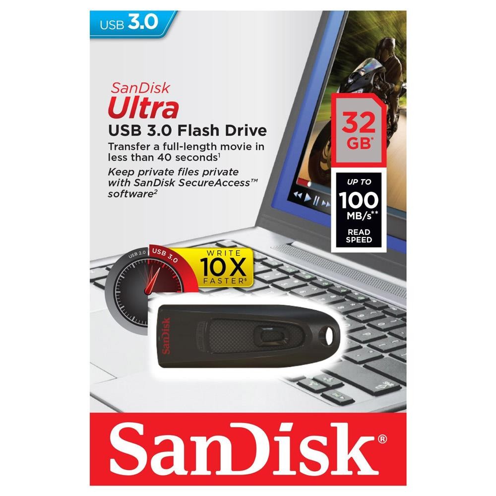 แฟลชไดร์ฟ SanDisk USB DriveUltra 32GB USB 3.0