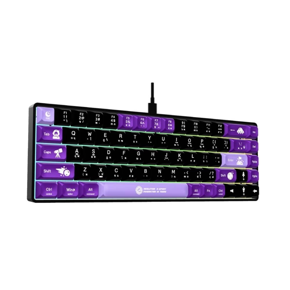 คีย์บอร์ดเกมมิ่ง Neolution E-Sport Mechanical รุ่น Galactus Black ...