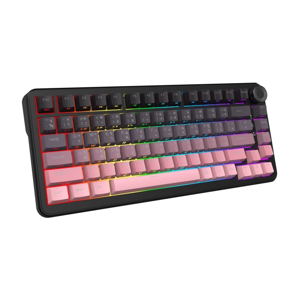 คีย์บอร์ดเกมมิ่ง Ajazz AK820 Max Plus Gradient BlackBerry - Gift Switch