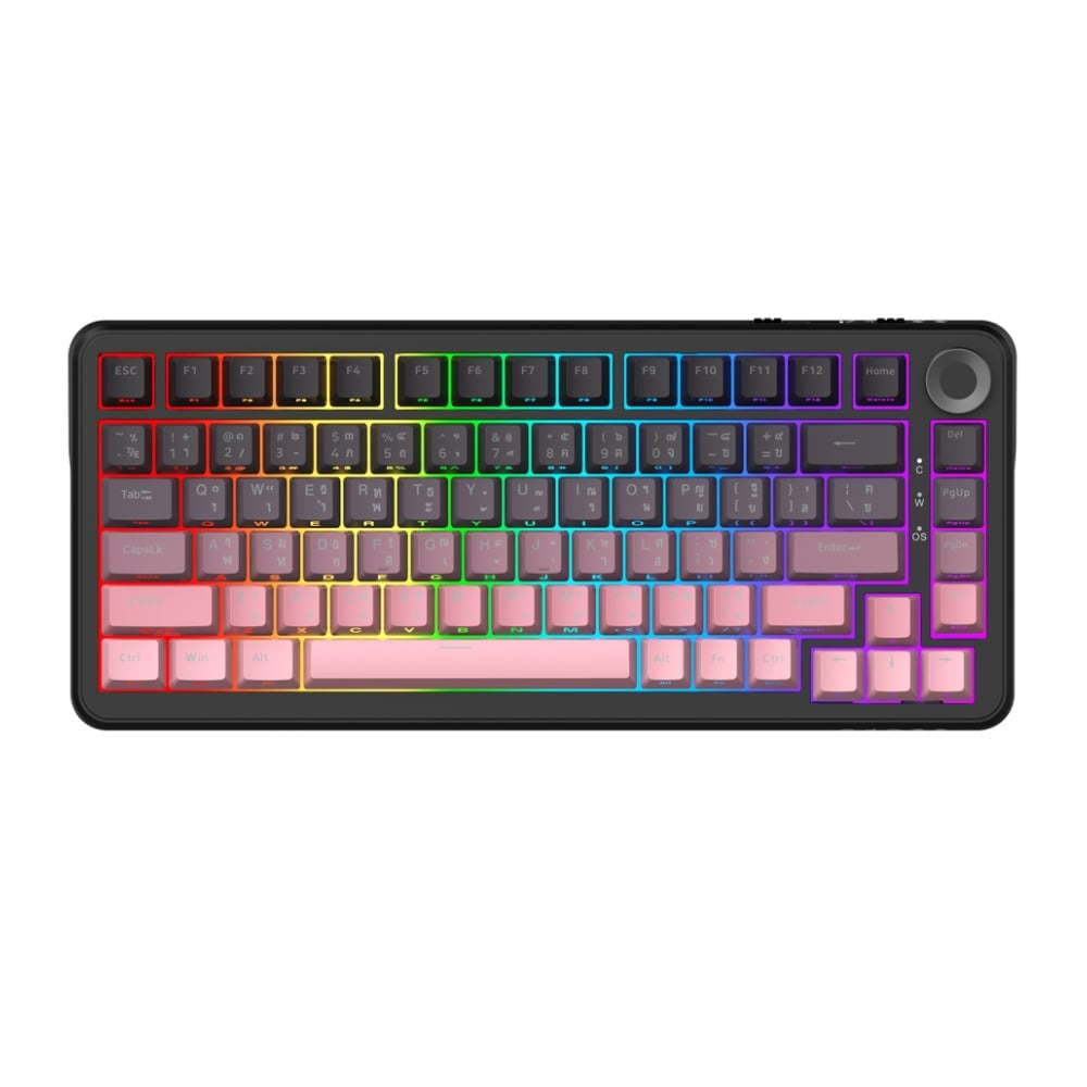คีย์บอร์ดเกมมิ่ง Ajazz AK820 Max Plus Gradient BlackBerry - Gift Switch