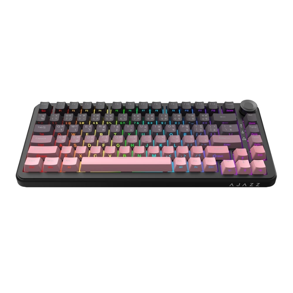 คีย์บอร์ดเกมมิ่ง Ajazz AK820 Max Plus Gradient BlackBerry - Gift Switch