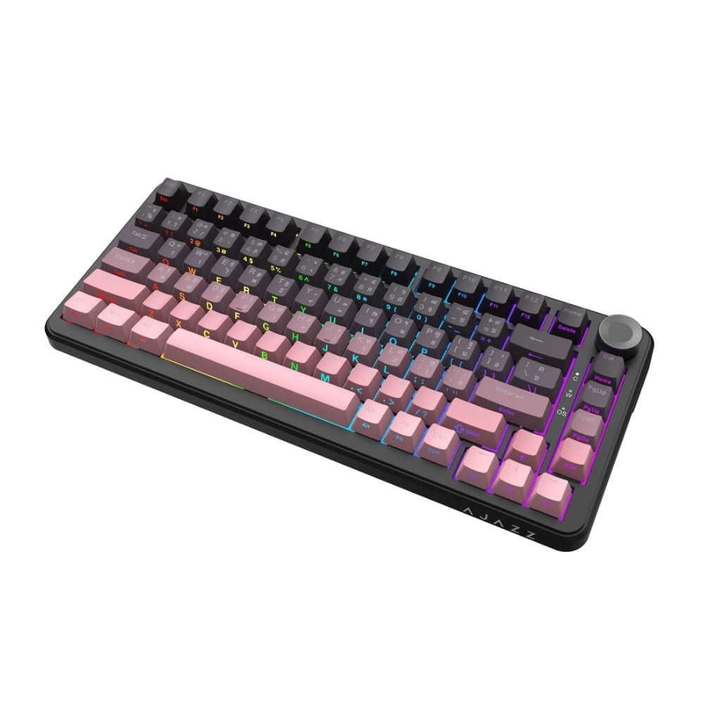 คีย์บอร์ดเกมมิ่ง Ajazz AK820 Max Plus Gradient BlackBerry - Gift Switch