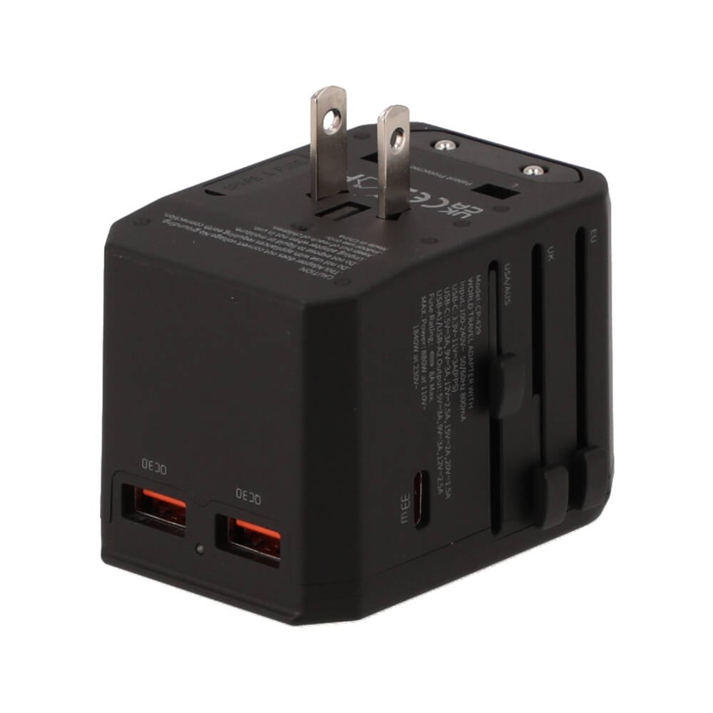 หัวแปลงปลั๊กไฟ Mcdodo Universal Travel Adapter (UK/US/EU/AU) 33W 1C+2A+1AC