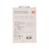 หัวแปลงปลั๊กไฟ Mcdodo Universal Travel Adapter (UK/US/EU/AU) 33W 1C+2A+1AC