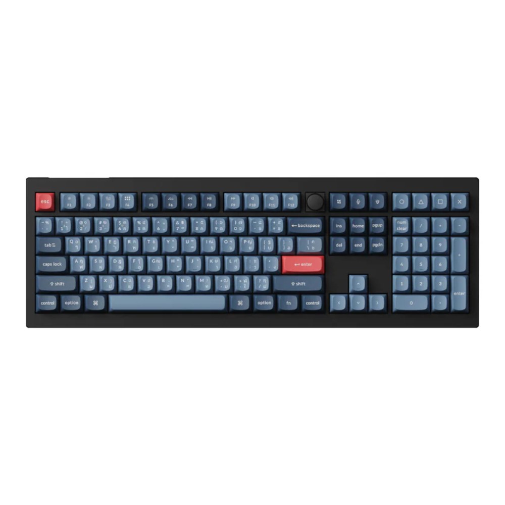 คีย์บอร์ดเกมมิ่ง Keychron V6 Max QMK/VIA Wireless Custom Mechanical Silent ( Brown Switch ) - TH