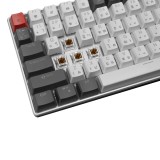 คีย์บอร์ดเกมมิ่ง SIGNO E-Sport Mechanical MOBILUS KB-723 White - Brown Switch