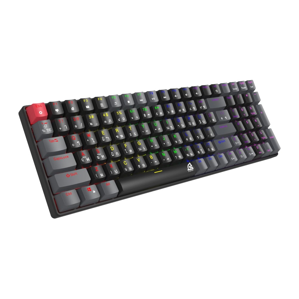 คีย์บอร์ดเกมมิ่ง SIGNO E-Sport Mechanical MOBILUS KB-723 Black - Red Switch