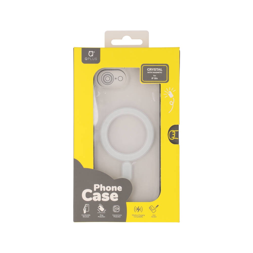 เคส QPLUS iPhone 16e Crystal Clear with Magnetic
