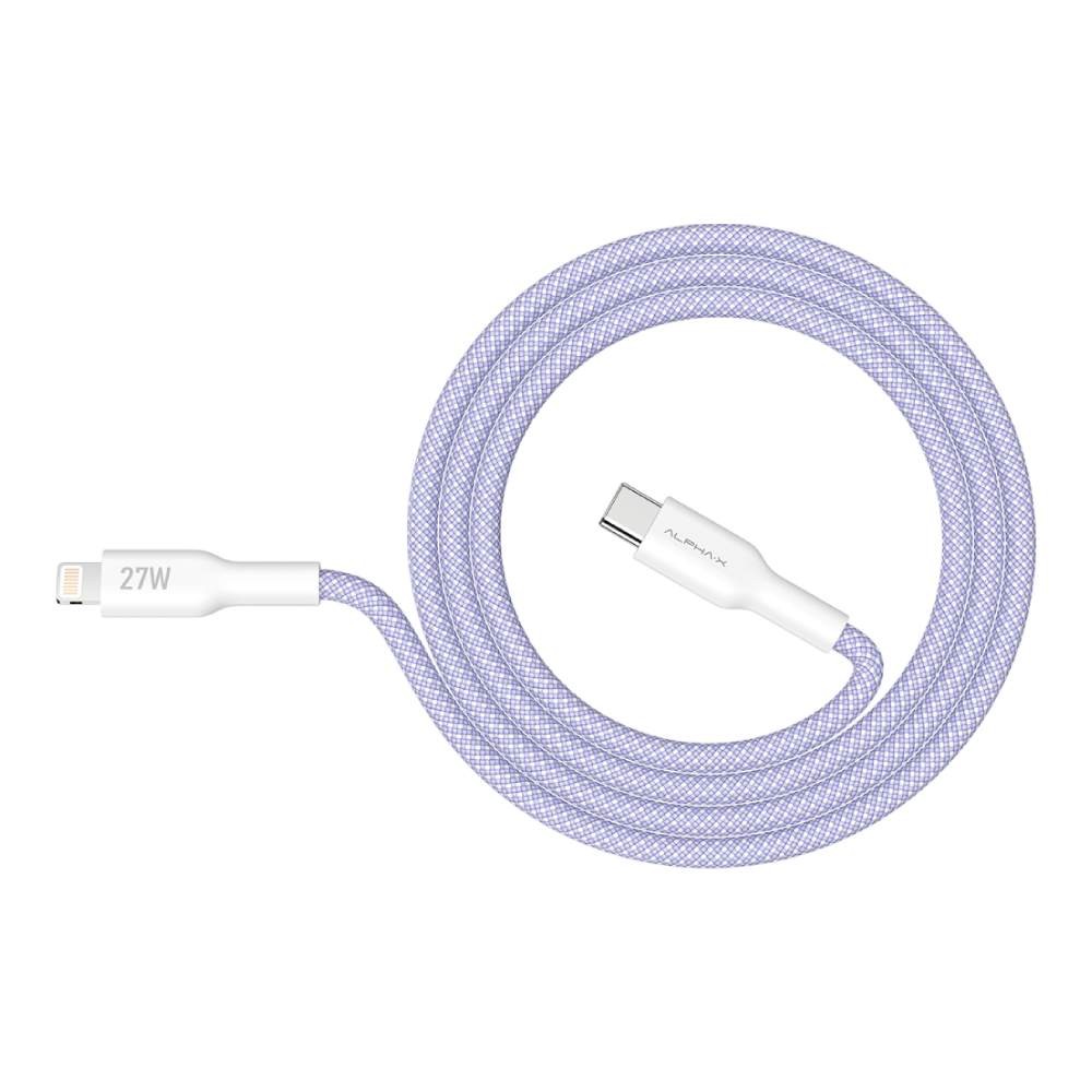 สายชาร์จ ALPHA.X USB-C to Lightning Cable 1.2M Purple (ALUSB-CL2)