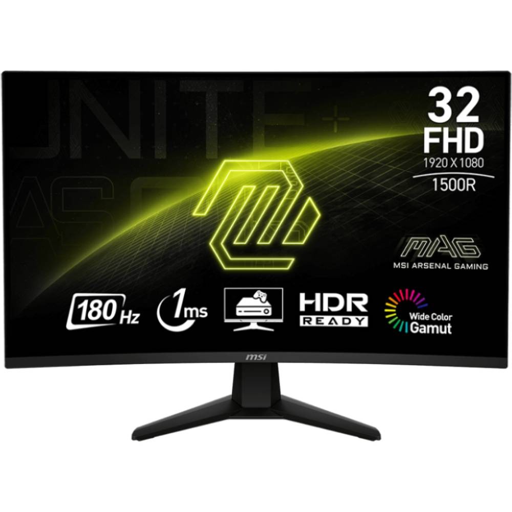 จอมอนิเตอร์ MSI MAG 32C6 Gaming Monitor (VA FHD 180Hz Curved)