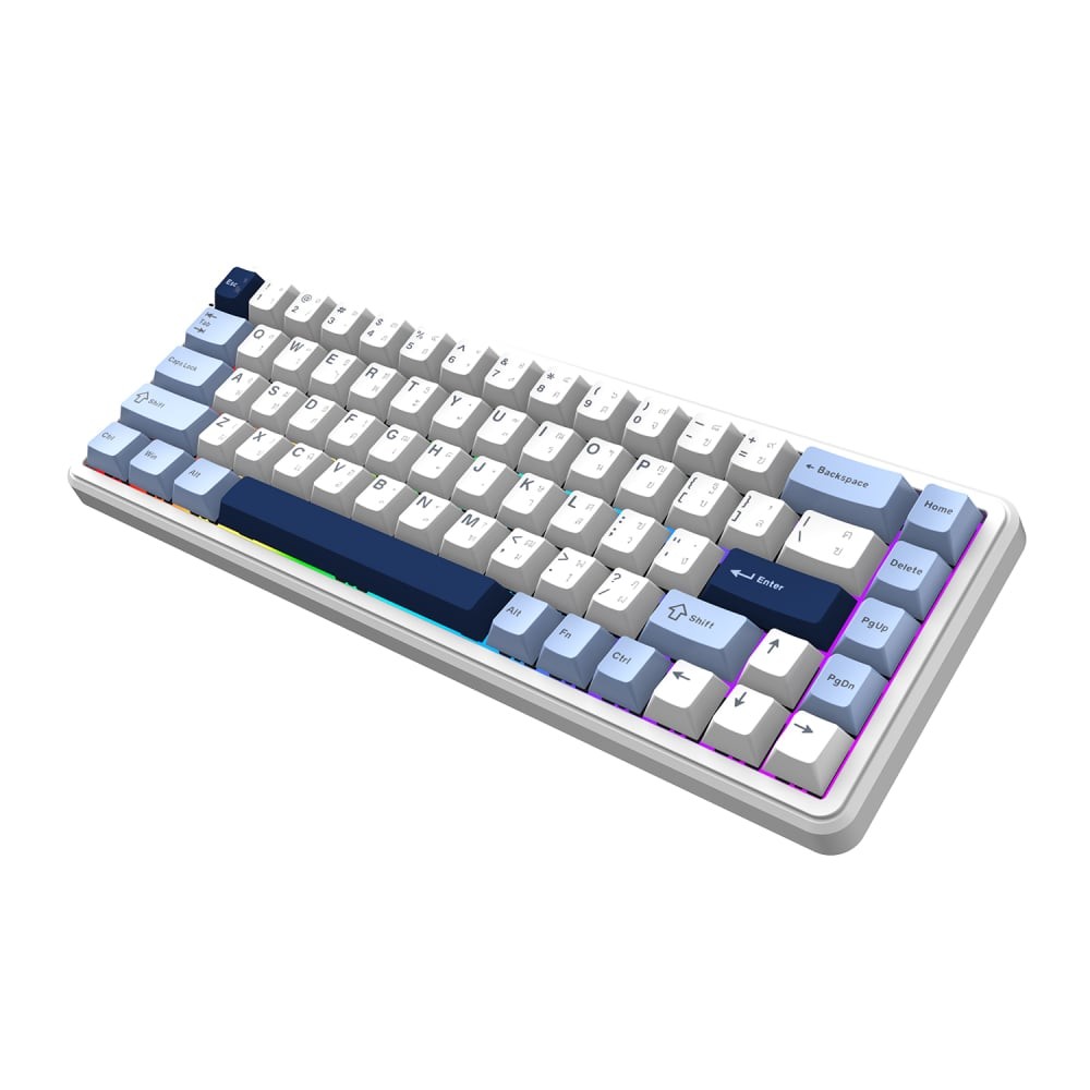คีย์บอร์ดเกมมิ่ง Ajazz Gaming AK680Max HEHifi Tri-Mod RGB Cloud High - Magnetic Switch