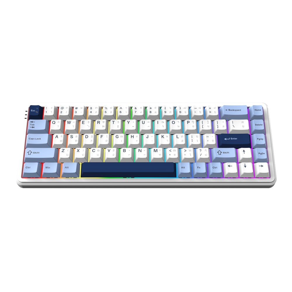 คีย์บอร์ดเกมมิ่ง Ajazz Gaming AK680Max HEHifi Tri-Mod RGB Cloud High - Magnetic Switch