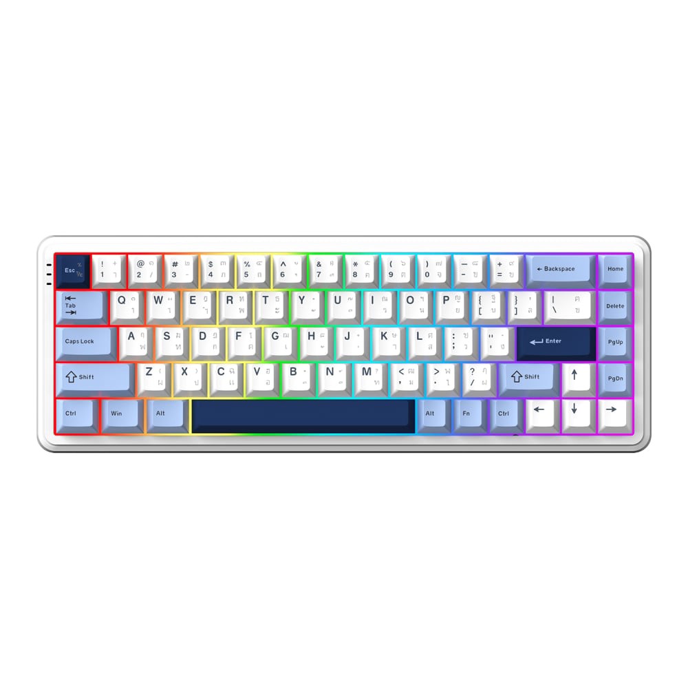 คีย์บอร์ดเกมมิ่ง Ajazz Gaming AK680Max HEHifi Tri-Mod RGB Cloud High - Magnetic Switch