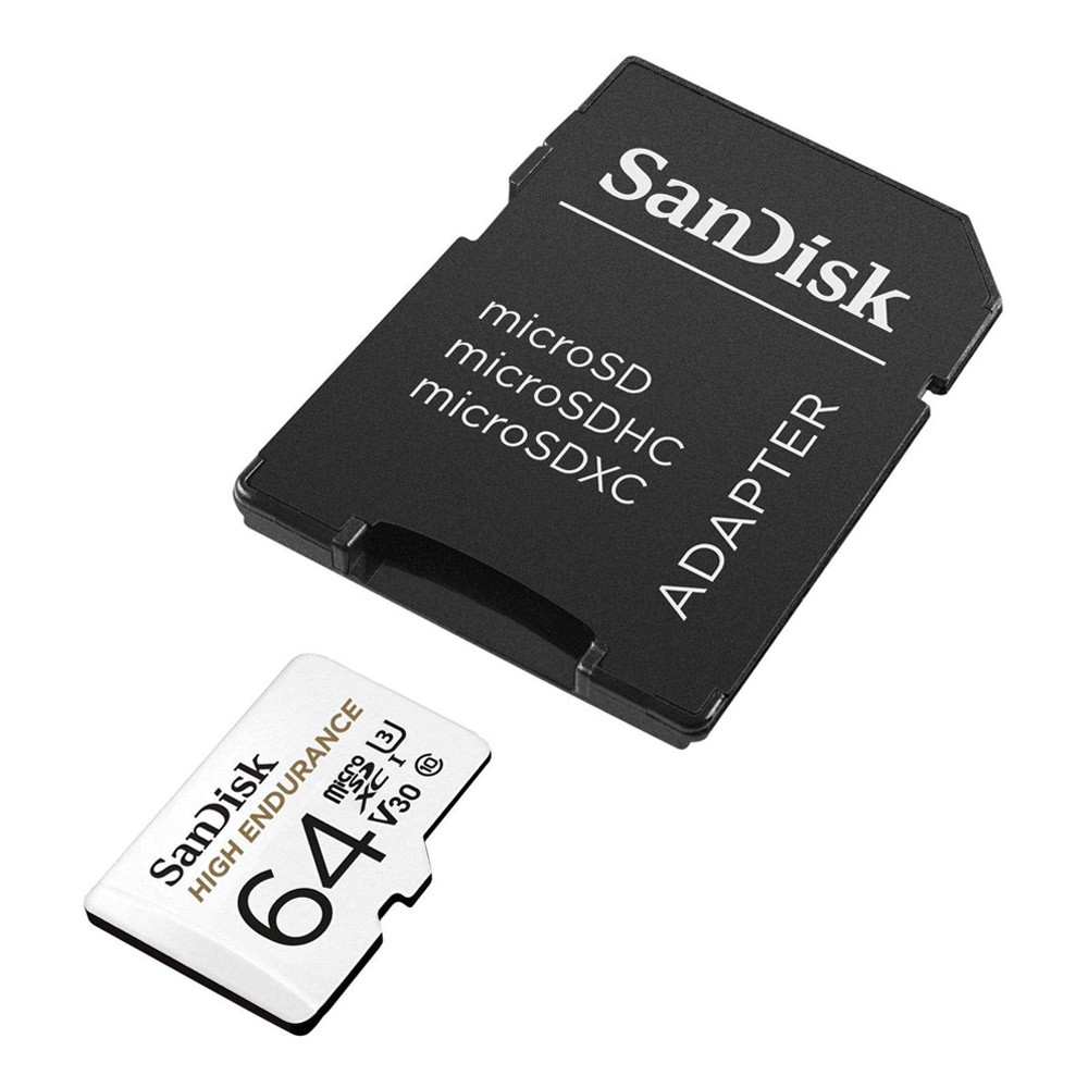 เมมโมรี่การ์ด SanDisk High Endurance MicroSDXC Class 10 64GB (SDSQQNR_064G_GN6IA) White