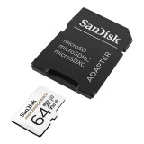 เมมโมรี่การ์ด SanDisk High Endurance MicroSDXC Class 10 64GB (SDSQQNR_064G_GN6IA) White
