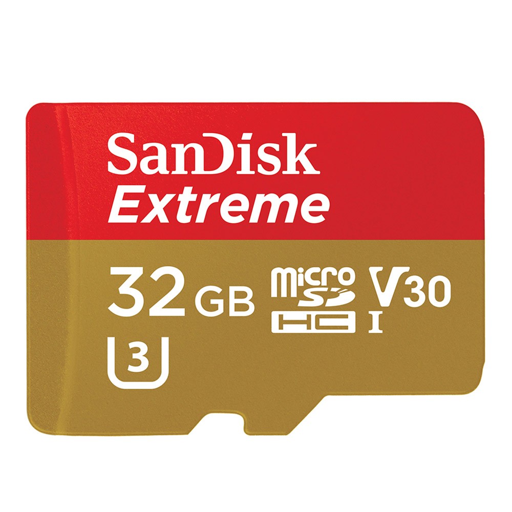 เมมโมรี่การ์ด SanDisk Micro SDHC Extreme 32GB 100MB/s R 60MB/s W (SDSQXAF-032G-GN6MN) Red Gold