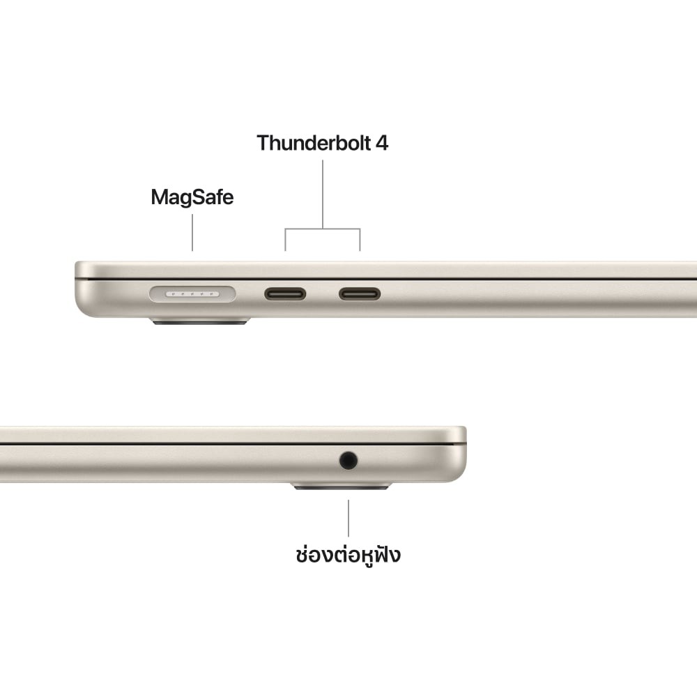 MacBook Air 13 : M4 chip 10C CPU/8C GPU/16GB/256GB Starlight-2025 (Eng-Keyboard)