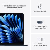 MacBook Air 15 : M4 chip 10C CPU/10C GPU/24GB/512GB Midnight-2025 (Eng-Keyboard)