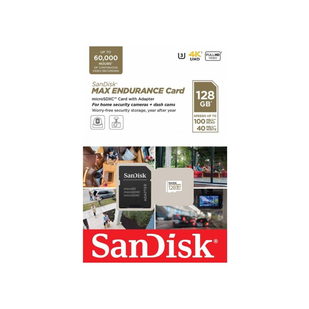 เมมโมรี่การ์ด SanDisk MicroSDXC Card MAX ENDURANCE 128GB (SDSQQVR-128G-GN6IA) White