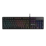 คีย์บอร์ดเกมมิ่ง Neolution E-Sport Gaming Keyboard Mechanical Black Hole Rainbow LED - Red switch