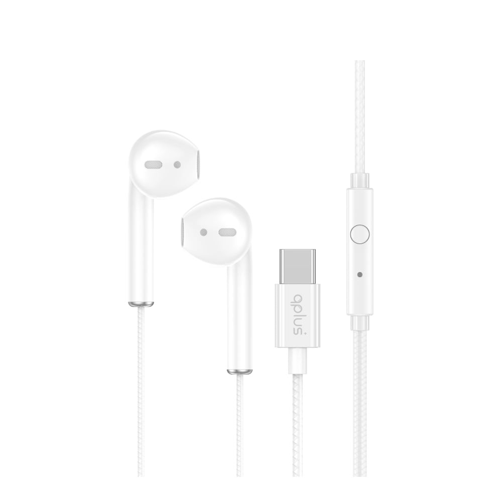 หูฟัง QPLUS Wired Earbud Type-C White