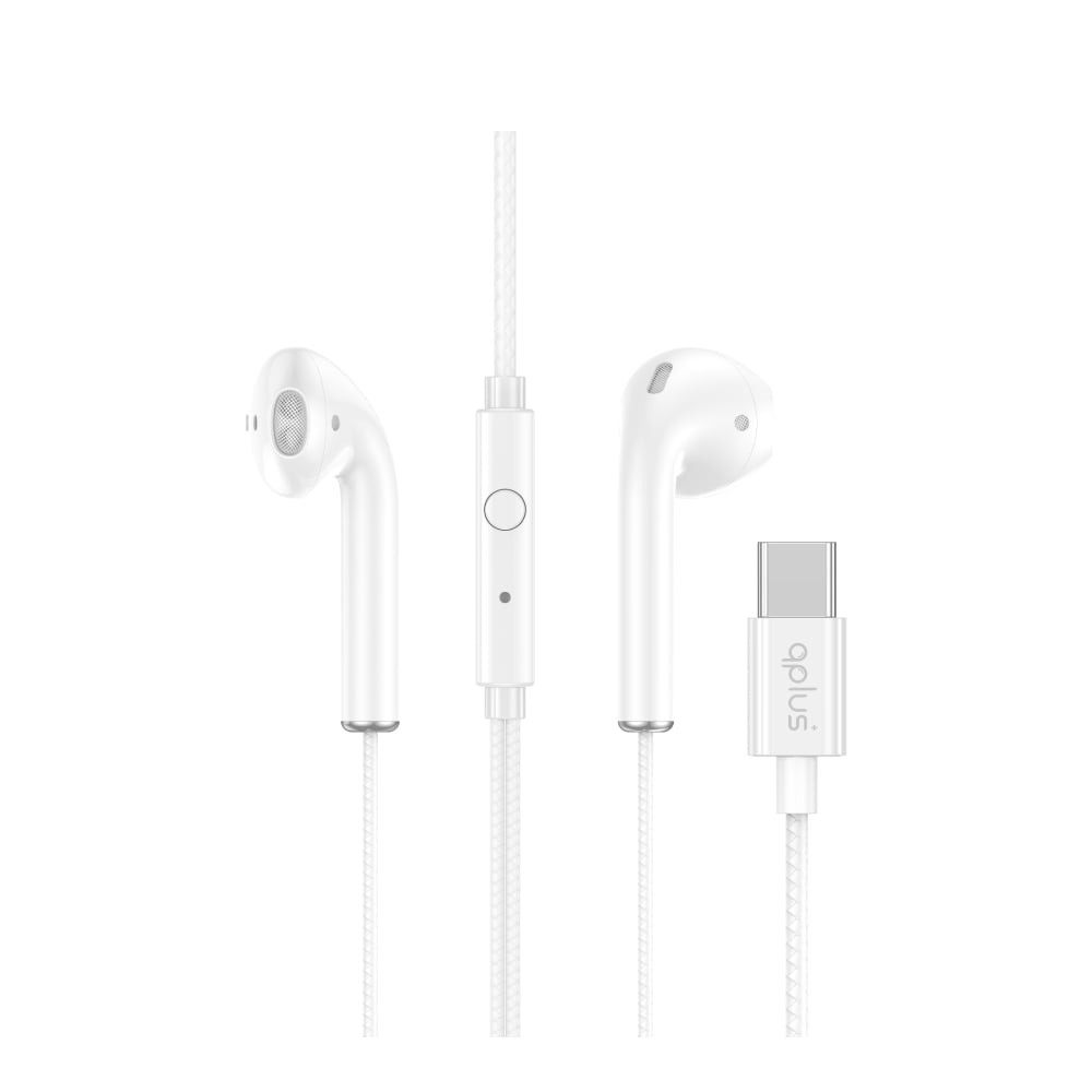 หูฟัง QPLUS Wired Earbud Type-C White