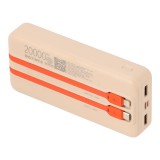 พาวเวอร์แบงค์ TECHPRO 20000 mAh (TP-PB20) Titanium Gold