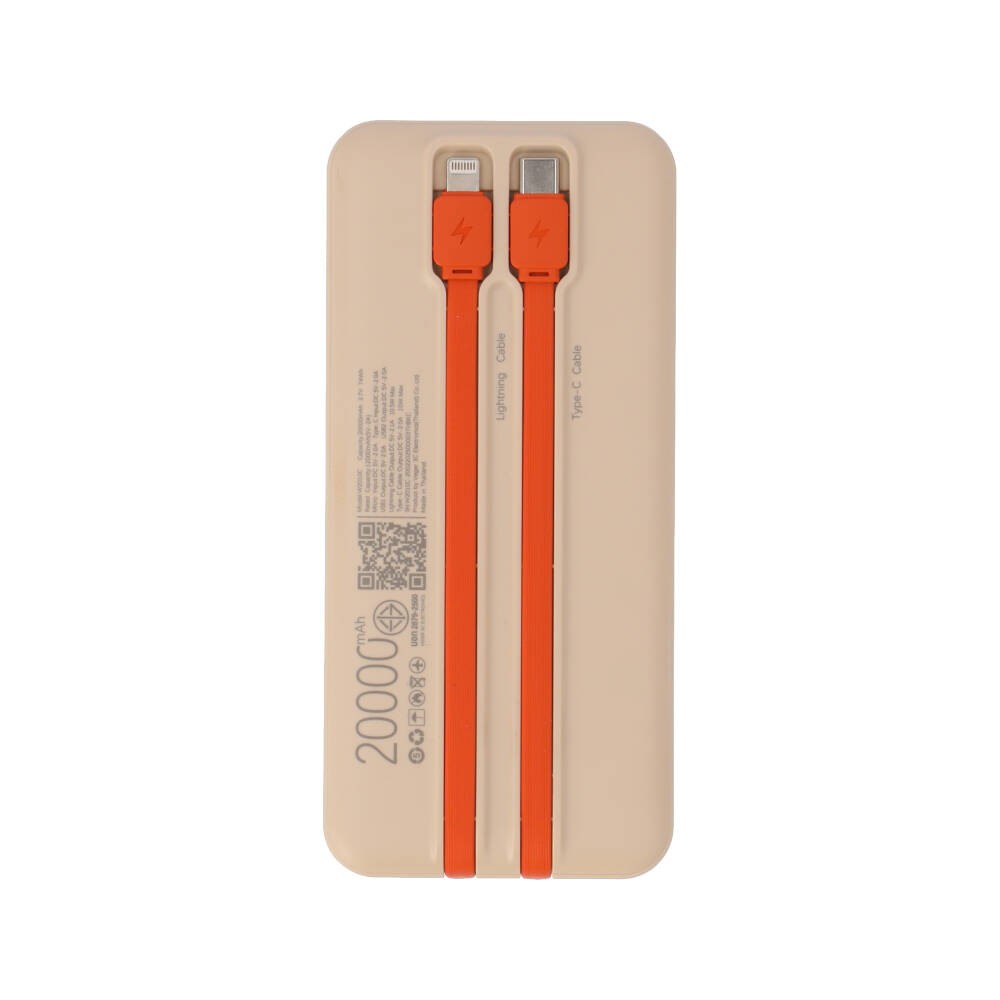 พาวเวอร์แบงค์ TECHPRO 20000 mAh (TP-PB20) Titanium Gold