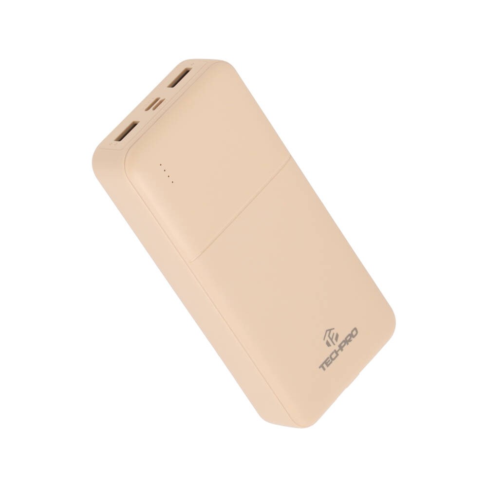 พาวเวอร์แบงค์ TECHPRO 20000 mAh (TP-PB20) Titanium Gold