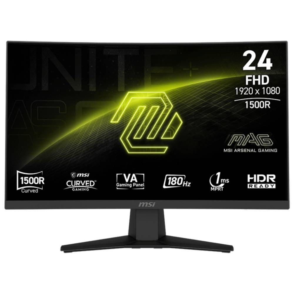 จอมอนิเตอร์ MSI MAG244C Gaming Monitor (VA 180Hz Curved)