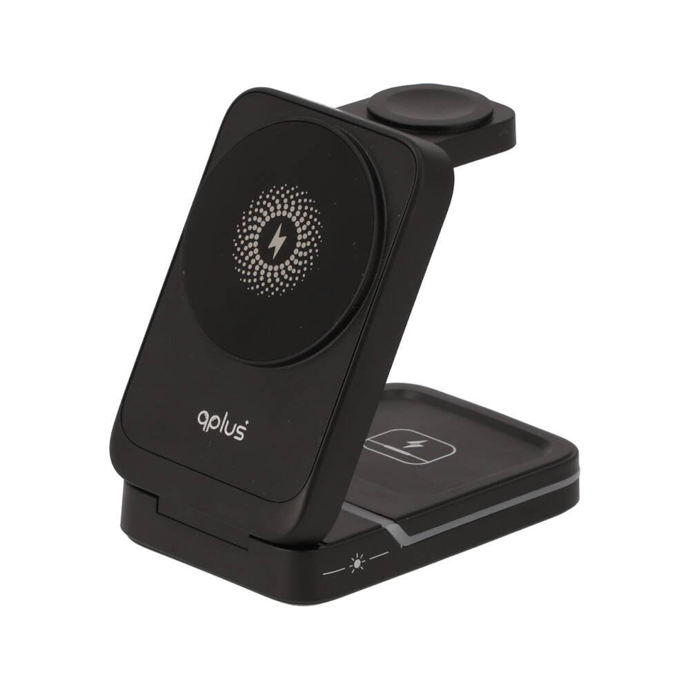 ที่ชาร์จไร้สาย QPLUS 15W Max 3in1 Wireless Charger QI-001 Black