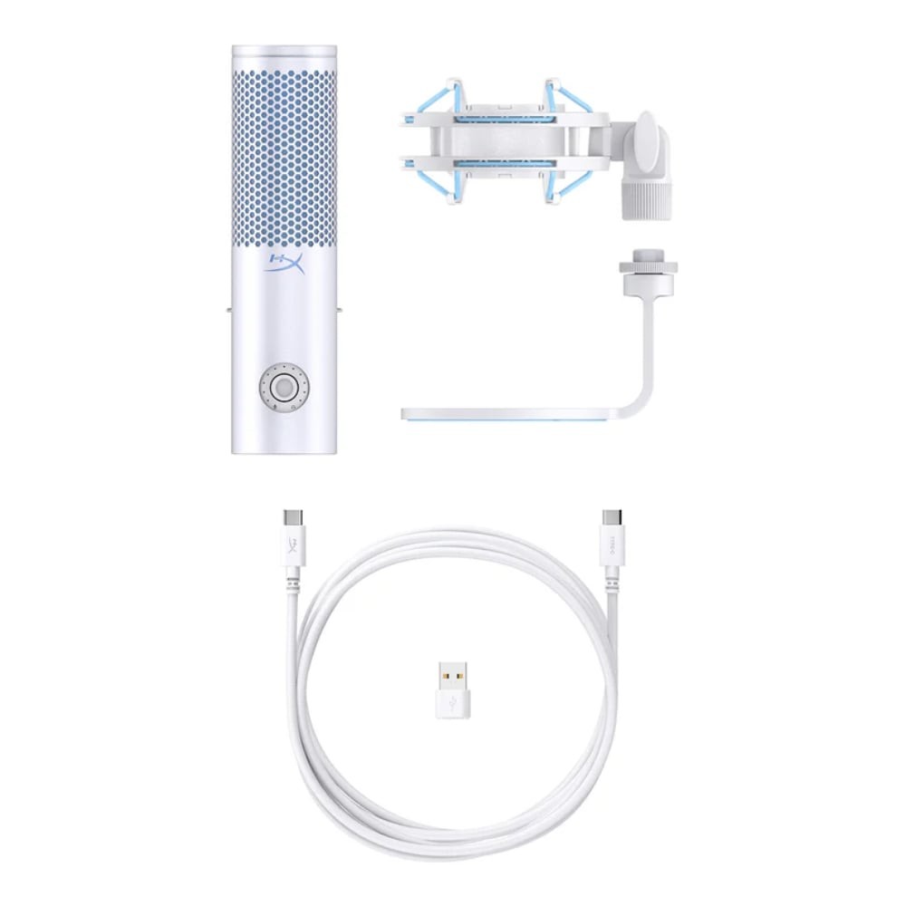 ไมโครโฟน HyperX QuadCast 2 Standalone Microphone White