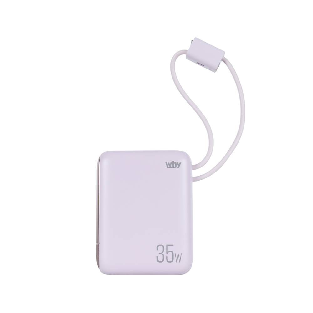 พาวเวอร์แบงค์ WHY 10000 mAh PD35W Puri PB-108E Purple