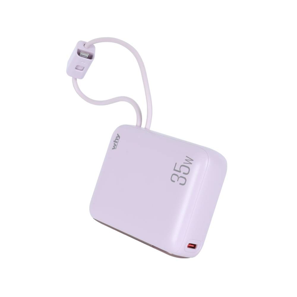 พาวเวอร์แบงค์ WHY 10000 mAh PD35W Puri PB-108E Purple