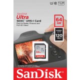 เมมโมรี่การ์ด SanDisk Ultra SDXC SDSDUNC4 64GB 120MB/s R C10 (SDSDUN4-064G-GN6IN)