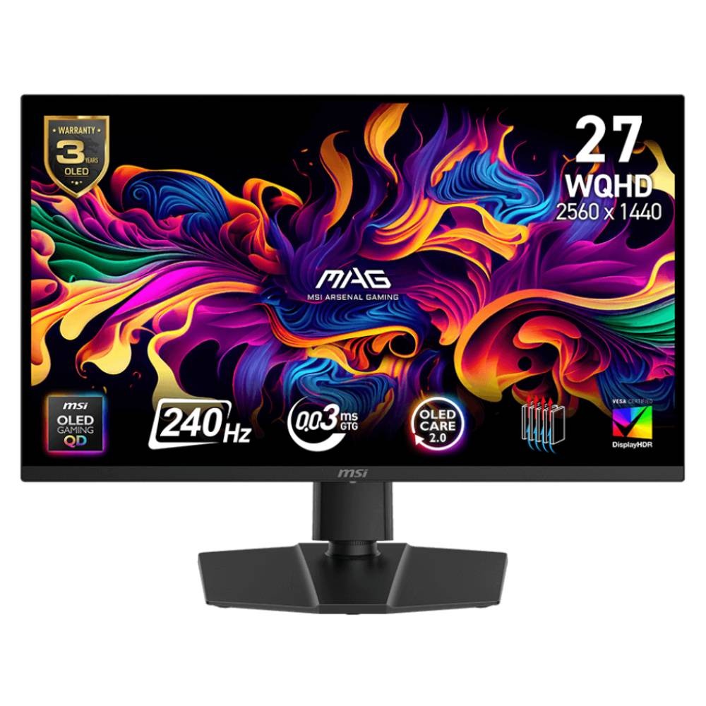 จอมอนิเตอร์ MSI MAG 273QP QD-OLED X24 Gaming Monitor (QD-OLED 2K 240Hz)