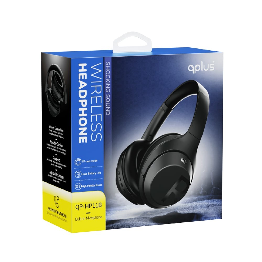 Qplus หูฟังไร้สายครอบหู QPLUS Headphone รุ่น QP-HP11 ดีไซน์พิเศษ | Education ...